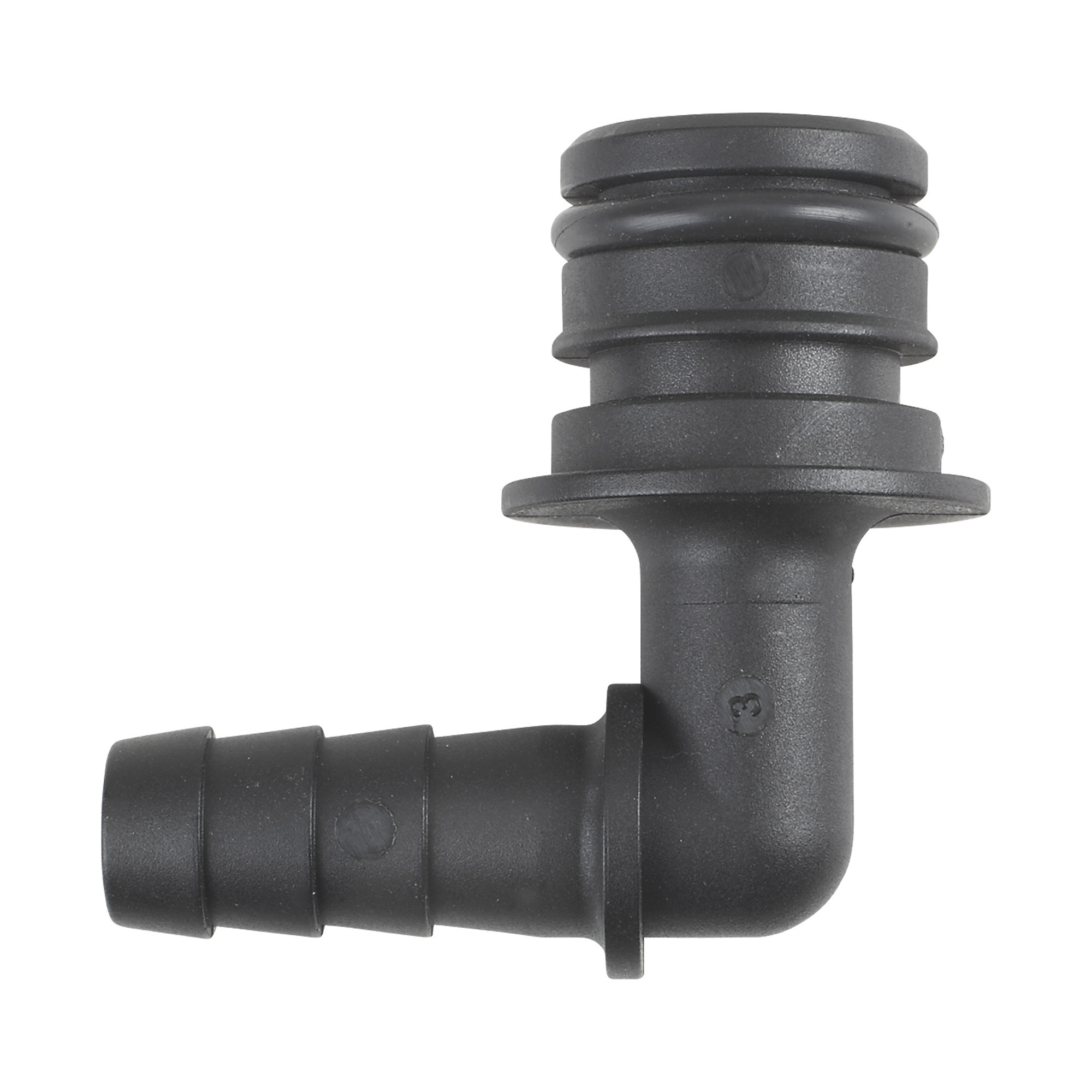 NorthStar Hose/Pipe Fitting, 3/8in. Hose Barb x 3/4in. Quick Connect Elbow